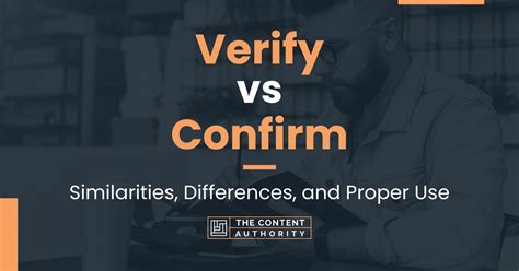 confirm synonym|verify vs confirm.